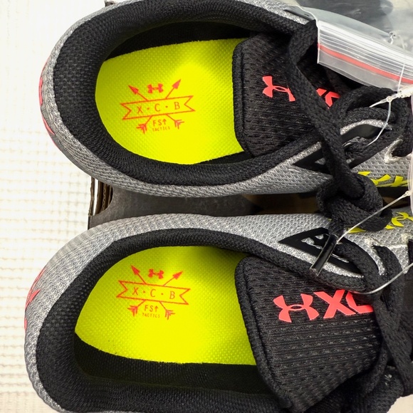 Under Armour XC Brigade Spikes, Grey and Black, 12 - Picture 3 of 9
